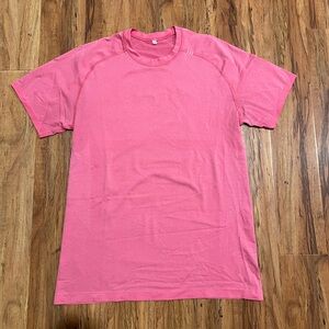 lululemon athletica Men's Short-Sleeve Performance Tee in Coral Pink